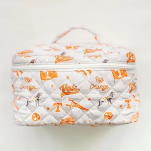 TN Make Up Toiletry Bag 10x7x6 inch with Smokey the Dog Pattern and Sturdy Top Handle
