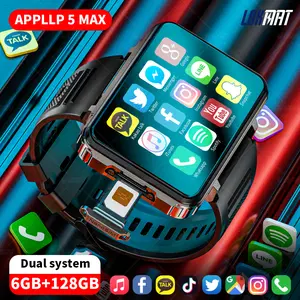 LOKMAT APPLLP 5 MAX Smart Watch Business Style Android 10.7 System 2.4-inch Large Screen Flashlight  Dual Cameras Download Apps