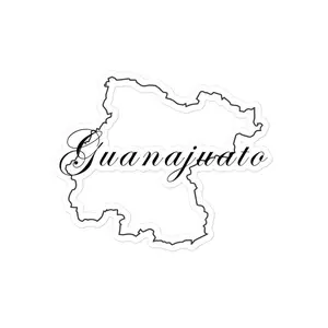Guanajuato Die cut Bubble free stickers, 3″×3″, White