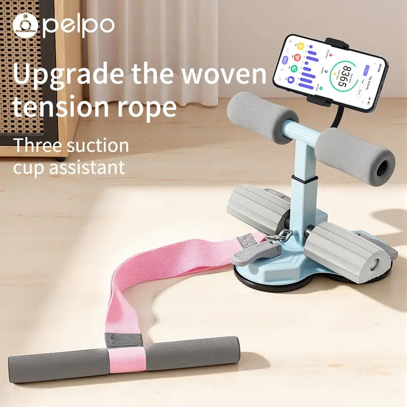 Pelpo Professional Three-Suction Abdominal Exercise Rod, Portable Home Fitness Equipment, Enhanced Stability and Durability, Abdominal Workout Machine