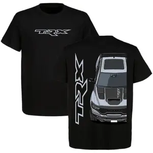 Silver Ram TRX Pickup Truck Shirt, Front Angle Graphic Tee, Detailed Automotive Design Top, Truck Lover Streetwear Style Shirt, Gift For Men Women