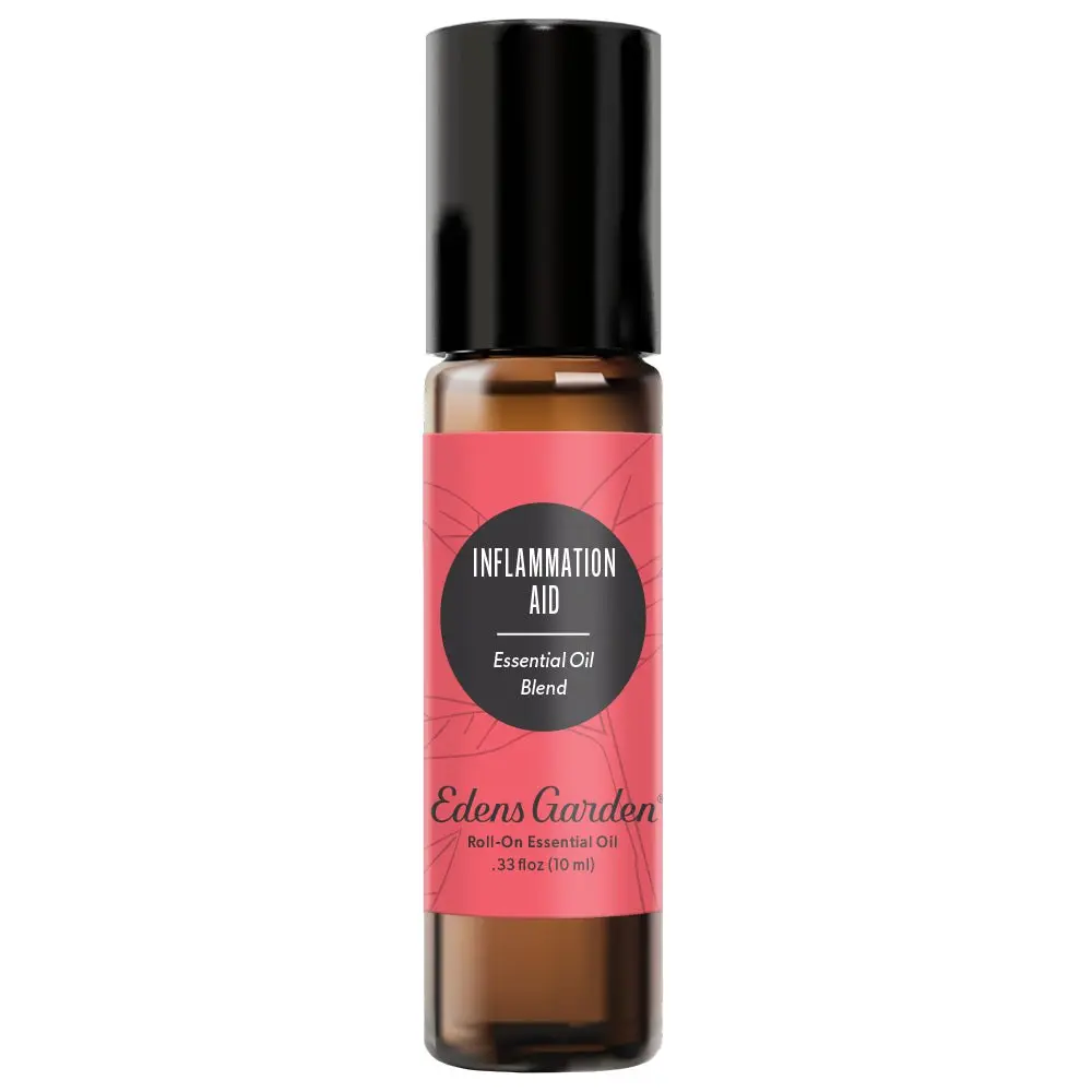 Inflammation Aid Essential Oil Roll-On- With Turmeric & Ginger for Swelling, Arthritis & Joint Pain