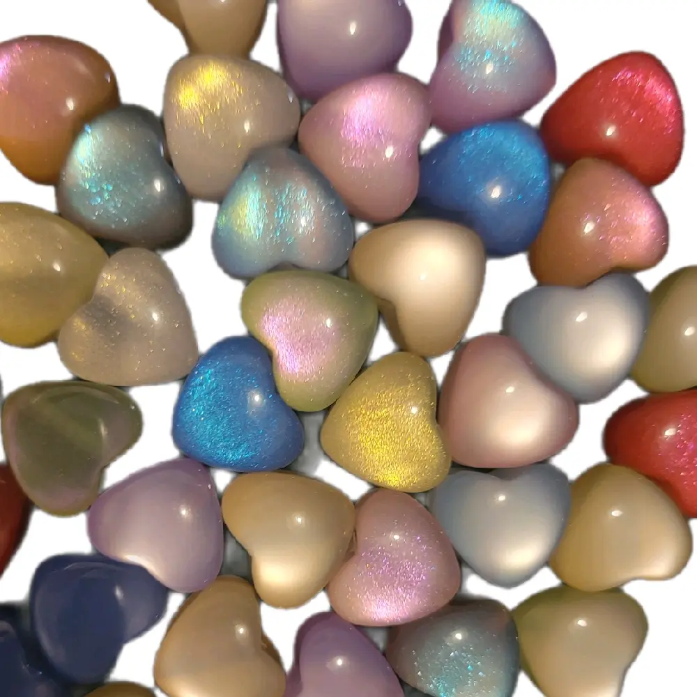 Colorful Iridescent UV Coat Shaped Beads for DIY Crafts and Jewelry Making 10 Pieces Ideal for Crafting and Unique Shine