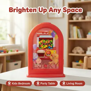 Wall-Mounted Square Candy Dispenser & Photo Frame Combo Organiser, Wall-Hangable or Table-Standable, Fast Distribution for Candies, Nuts & Pet Treats, Ideal Birthday Gift
