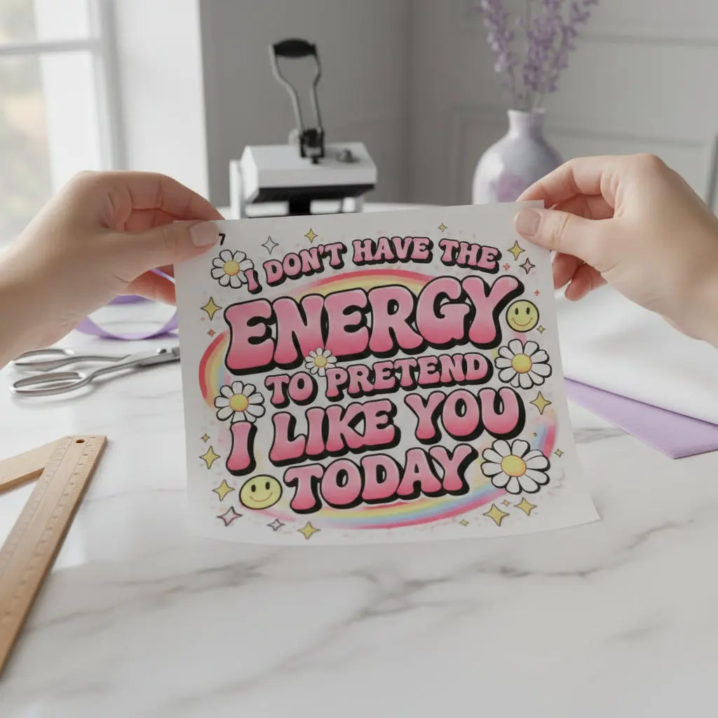 I Don't Have the Energy to 12x12 Ready-to-Press DTF Transfer