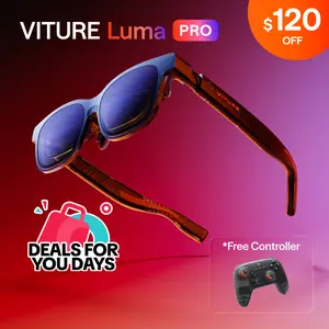 VITURE Luma Pro XR Glasses, Smart Glasses— 152” Crystal-Clear 1200p Display, 1000 Nits Brightness, Works with iPhone 16/15, Android, Mac, PC, Switch 2, PS5 & Steam Deck.,summerwins,father'sdaygifts