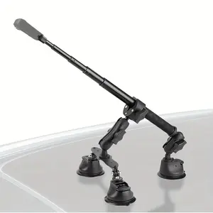 Car Mount Holder Compatible with Insta360 X5/x4/x3, Dual-Layer Suction Cup Set with Extensible Rod, Universal Car Mount, Ideal for Action Camera & Panoramic Shots