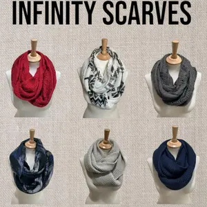 2024 Warm Winter Knit Infinity Scarf - Assorted Colors for Every Outfit