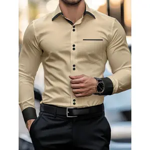 Manfinity Mode Men's Casual Shirt, Simple And Fashionable For Everyday Wear