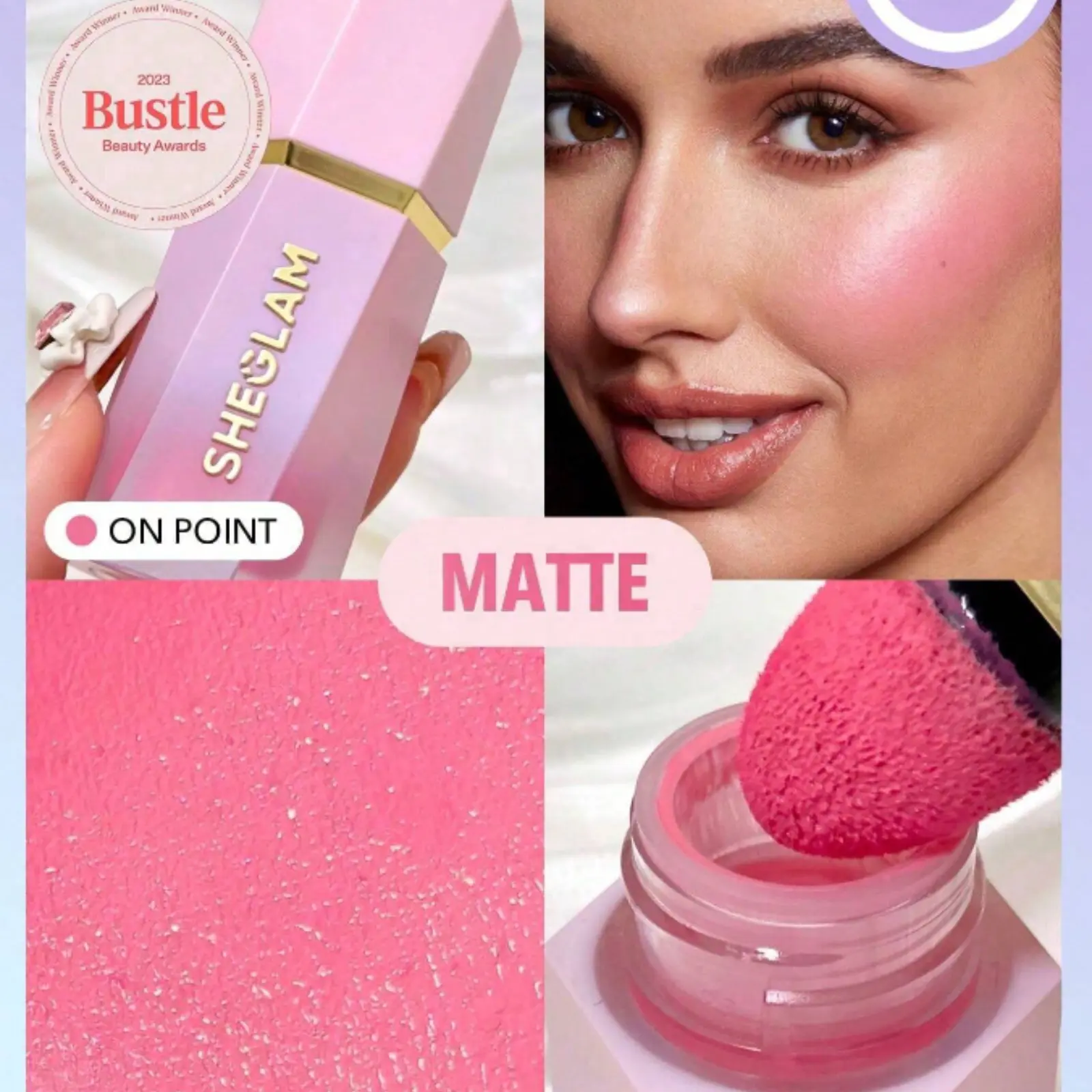 SHEGLAM Color Bloom Liquid Blush - Waterproof, Long Lasting, High Pigment, Natural Lasting Glow - Black Friday Hot Pink Blush - Cosmetic