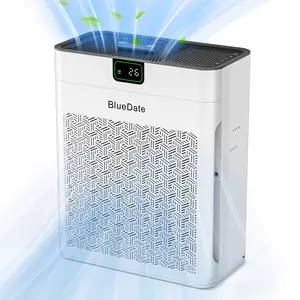 BlueDate Air Purifier for Home Large Room up to 1100 Sq Ft with PM 2.5 Display Air Quality Sensor for Pet Hair, 25dB Sleep Mode,Auto Mode, Timer, HEPA Air Purifier for Bedroom