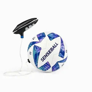 SenseBall Soccer Ball Kick Trainer Pro-Level Size 3 Blue All-Level Training Tool for Kids 6-20 Improves Ball Control Cognitive Skills
