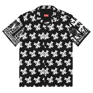 TimeIsMoney CC All-Over Unisex button shirt'Black/White