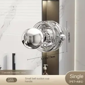 Door Handle with Vacuum Suction Cup, Versatile Cabinet Handle, Furniture Control Tool, Easy Installation & Secure Grip Design, Doorknob