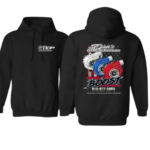 Dirty Diesel Performance Hoodie – Too Much Boost Turbo Graphic, Bold Automotive Pullover, Unisex Car Culture Sweatshirt - Menswear, Streetwear. Men's Tops - Hoodies & Sweatshirts - Men's Hoodies