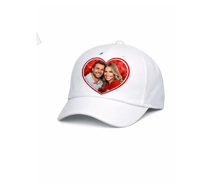 Custom Valentine Photo Hat – Personalized Heart‑Frame Gift