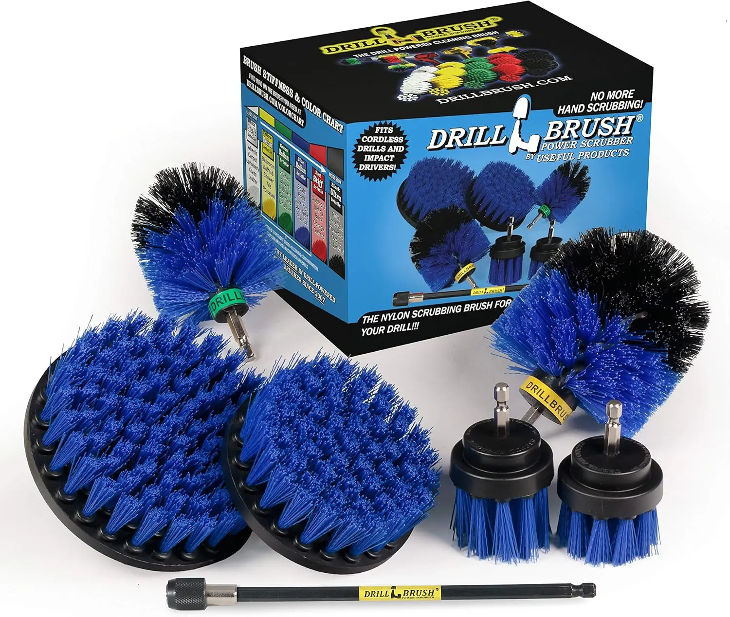 Ultimate Boat Cleaning Kit - 7 Inch Extension for Effortless Pool and Hot Tub Scrubbing - Versatile Aquatic Cleaning Tool Set with Durable Brushes