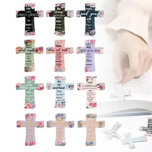 Magnetic Bookmarks Set, Christian Cross Design, Ideal Gift for Women & Students, Perfect for Campus Churches & Bible Study Groups, Book Accessories