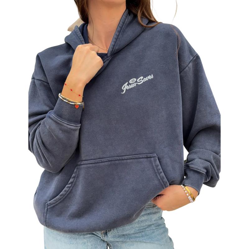 Jesus Saves Shirt, Christian Faith Sweatshirt, 1-800 Jesus Saves Prayer Line Graphic Hoodie, Vintage Religious Streetwear, Unisex Christian Hoodie for Believers