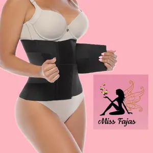 Miss Fajas Cinturilla Velcro 100% Colombianas REF EB4050AF 3 Lines of Straps for Adjustable Comfort