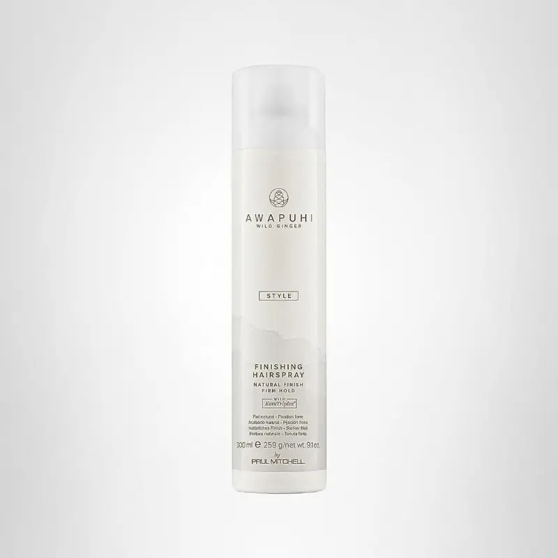 Paul Mitchell Awapuhi Wild Ginger Finishing Spray, Firm Hold and Frizz Control with Natural Finish, Tropical Ginger Fragrance for All Hair Types, 9.1 oz, Haircare, Pcr Tubes, Fine, Scented, Textured, Us