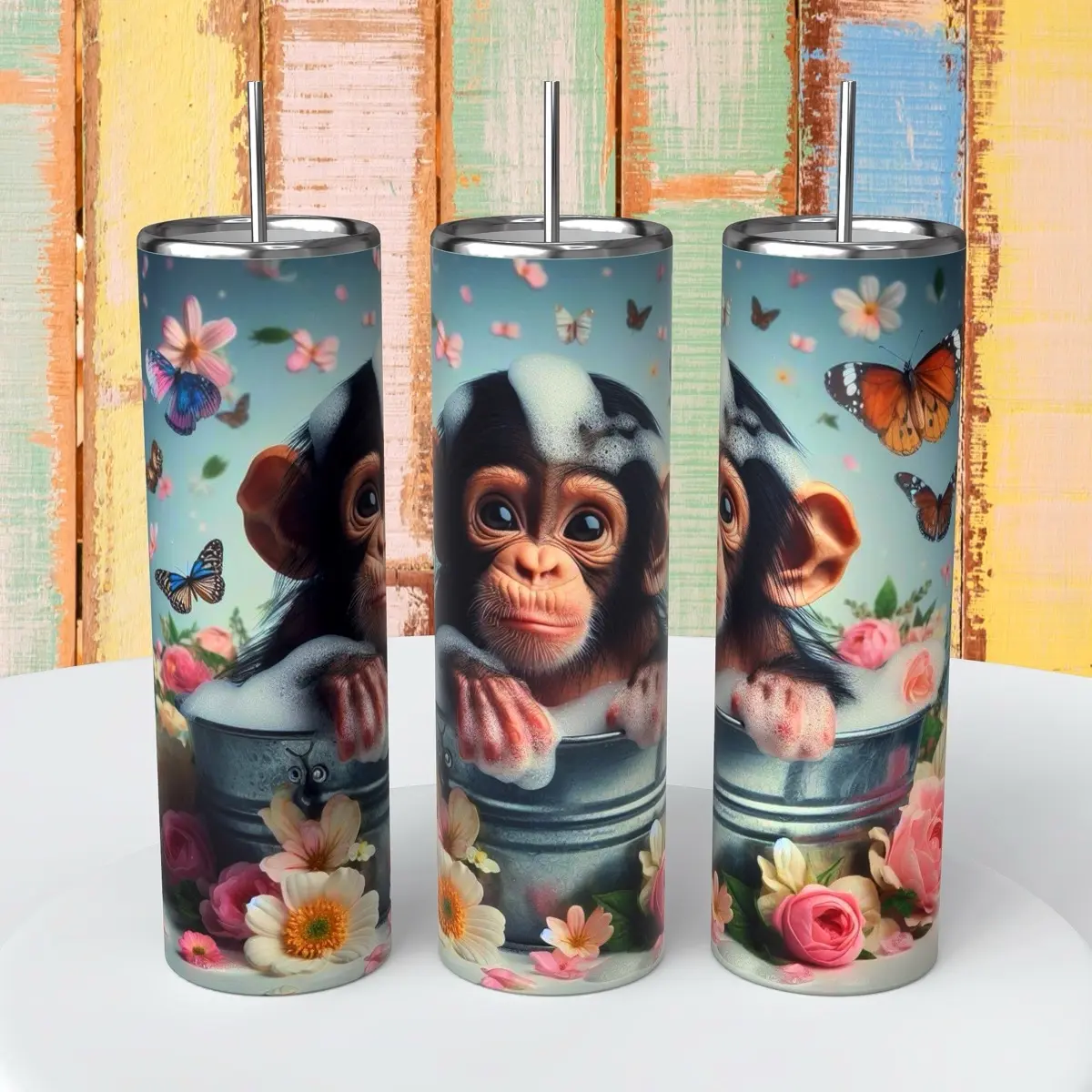 Monkey 20 ounce tumbler Drinkware Flasks Stylish Beach Beverage Drink Portable Mug