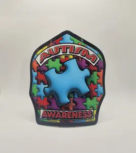 Autism Awareness firefighter helmet shield. Can be customized to fit your needs.
