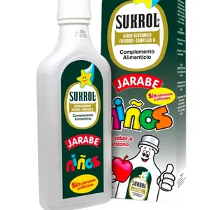 Sukrol orignal Flavor Dietary Supplement 8.11 oz fl - Suplemento Multivitaminico sabor original Manzana Roja (Pack of 1)