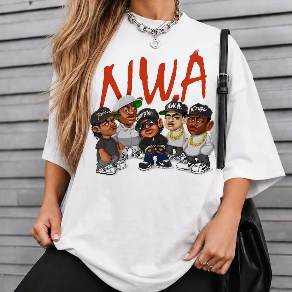 N.W.A West Coast Rap Shirt, Compton Hip Hop Graphic T-Shirt, Retro Streetwear