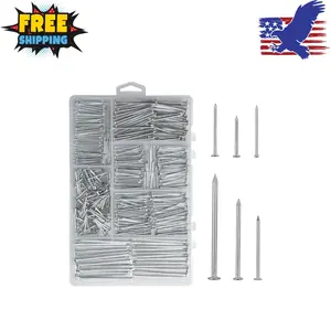 376pcs Premium Hardware Nails Assortment Kit
