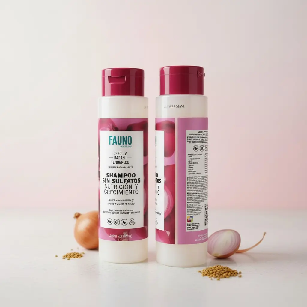 Echo Shampoo with Onion & Fenugreek - Hydrating, Sulfate-Free & Plant-Based Cleanser for Hair Growth, For All Hair Types, Vegan, Anti-Loss, Cleansing, Haircare, Anti-Hair Loss