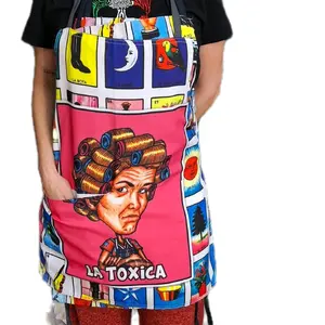 Apron loteria mexicana con imagen
