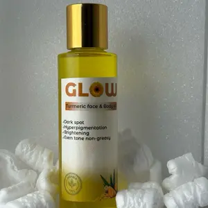 Byoudiva Turmeric Infused Body Oil - Hydrating, Brightening & Nourishing Oil with Jojoba, Sweet Almond, Vitamin E & Lavender for All Skin Types - Healthcare, Natural