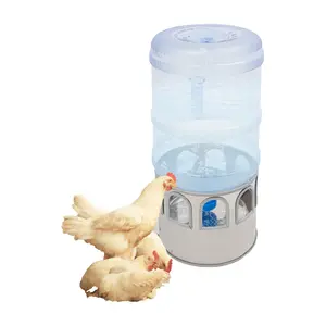 5 Gallon Stainless Steel Chicken Water Heater with Adjustable Temperature (32-122℉) & LED Display, 80W Auto-Start Heated Poultry Waterer for Winter, 9-Window Drinker for Chickens, Ducks, Geese, Dogs, Cats, for Indoor Outdoor Coop Use summerwins