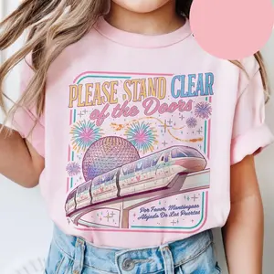 Please Stand Clear Of The Doors Graphic Youth Tee, Magic Monorail WDW Family Trip T-Shirt for Men, Women and Kids