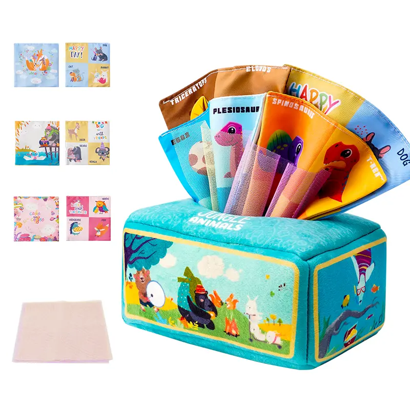 Land animal model 3 rattles + 10 sarongs