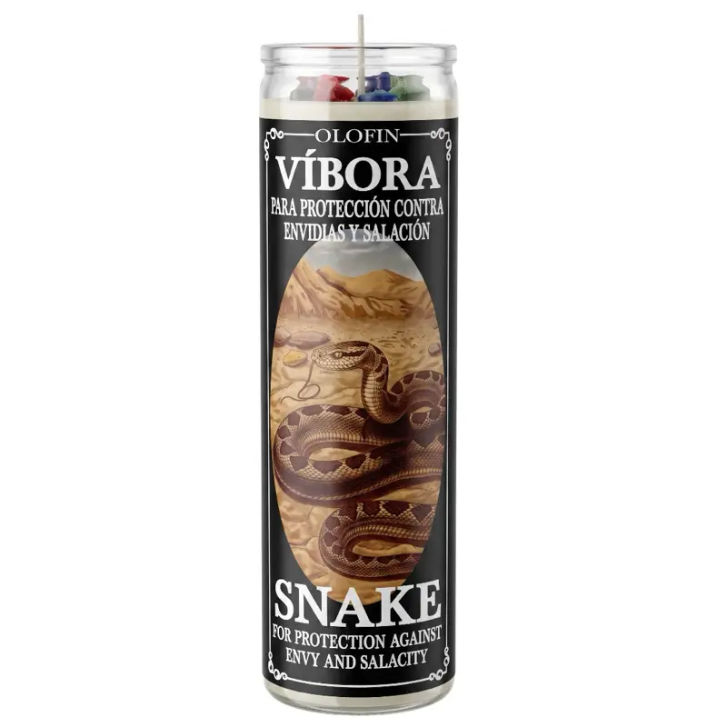 Vibora (Snake) Prepared Ritual Candle Perfumed