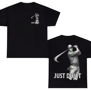 Just DUI It Golf T-Shirt – Funny Golf Drinking Graphic Tee, Vintage Golfer Swing Shirt, Soft Cotton Blend Apparel for Men & Women, Golf Party Gift Idea