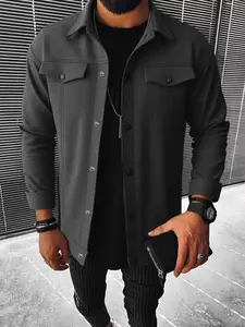Men's Casual Wool Blend Jacket Coat, Stylish and Versatile Design for Both Casual and Formal Occasions, Perfect for All Seasons