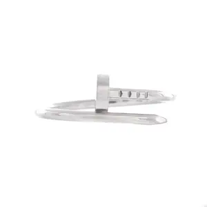 Pre-owned Cartier Juste un Clou Ring 18K White Gold Small by Rebag