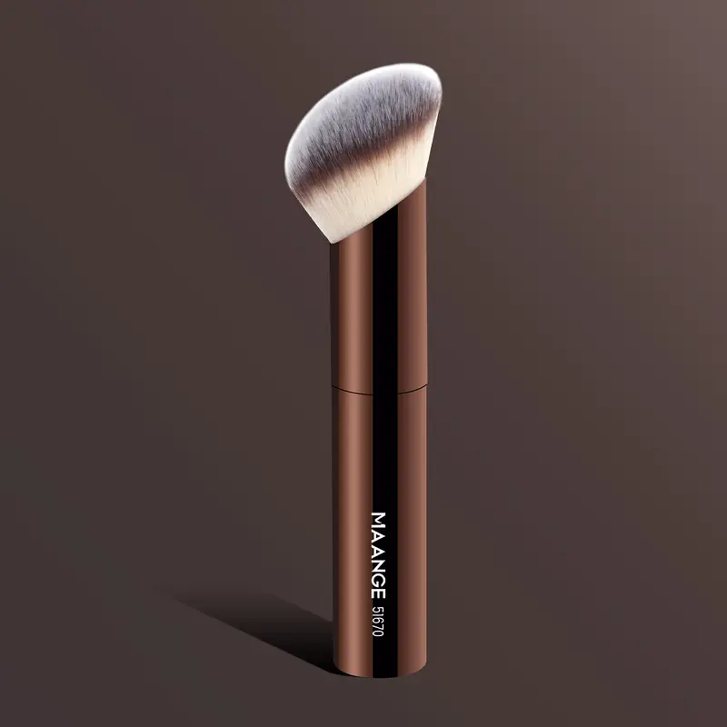 MAANGE 1pc/3pcs Face Makeup Brushes, Beauty Brushes, Makeup Blending Brush, Thumb-shaped Foundation Brush Double-ended Blush Brush Double-ended Powder Brush, Travel Makeup Tools, Perfect for Daily Use, Makeup Accessories Gifts for Friends