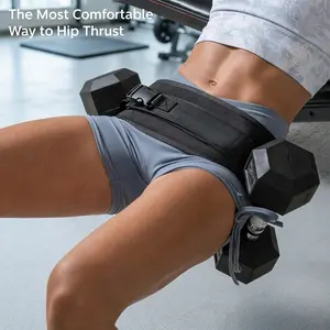 Hip Thrust Belt for Dumbbells Kettlebells Padded Glute Bridge Weighted Belt for Men Women Home Gym Glute Workout Strength Training Stability Gear All-day Comfort Summer Essential Free one sports headband