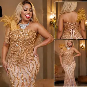 Special  occasion contour dress  for M/L Coustom  made Nigeria design
