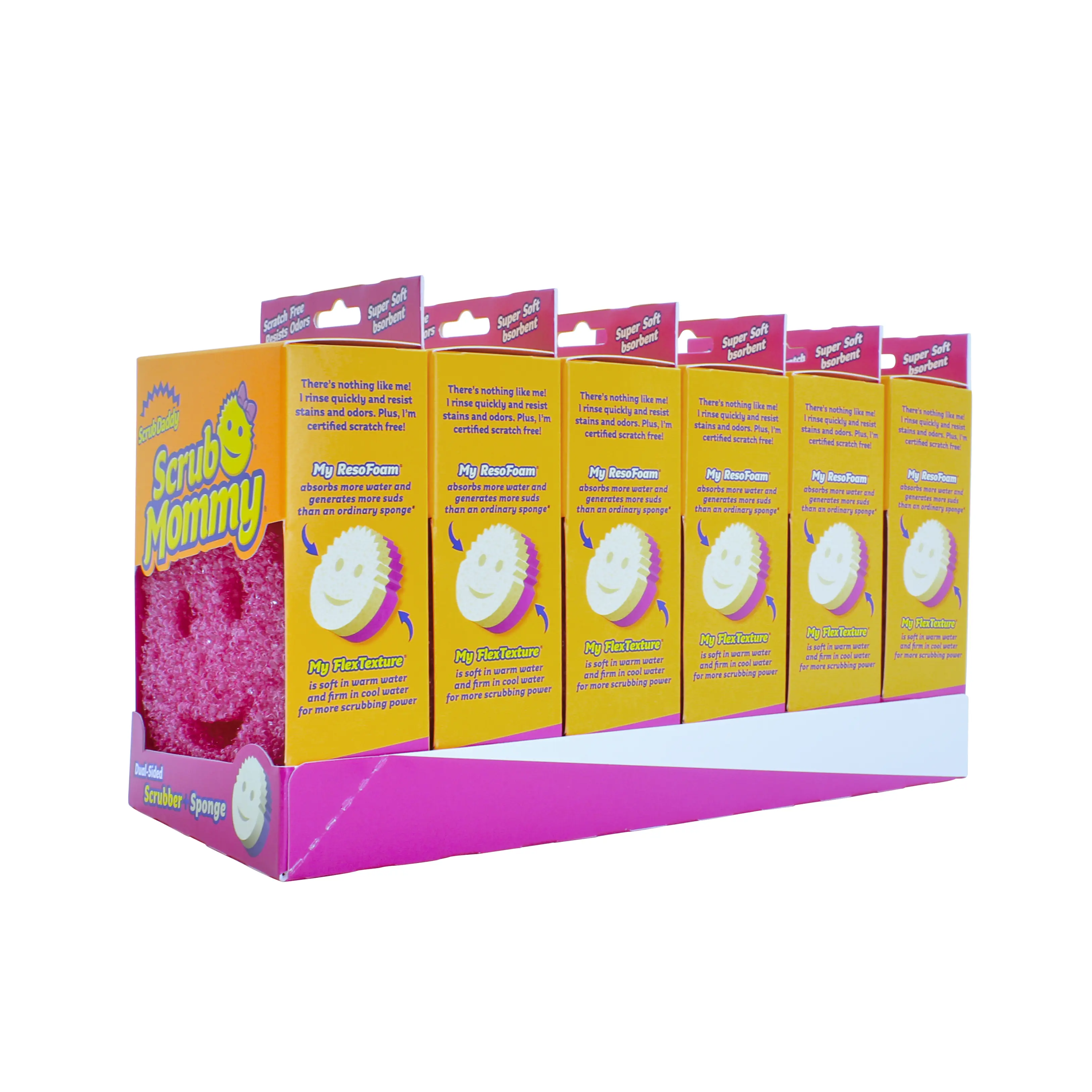 Scrub Daddy Scrub Mommy Sponge and Scrubber - 6 Count Scrub Daddy Scrub Mommy Sponge and Scrubber - 6 Count