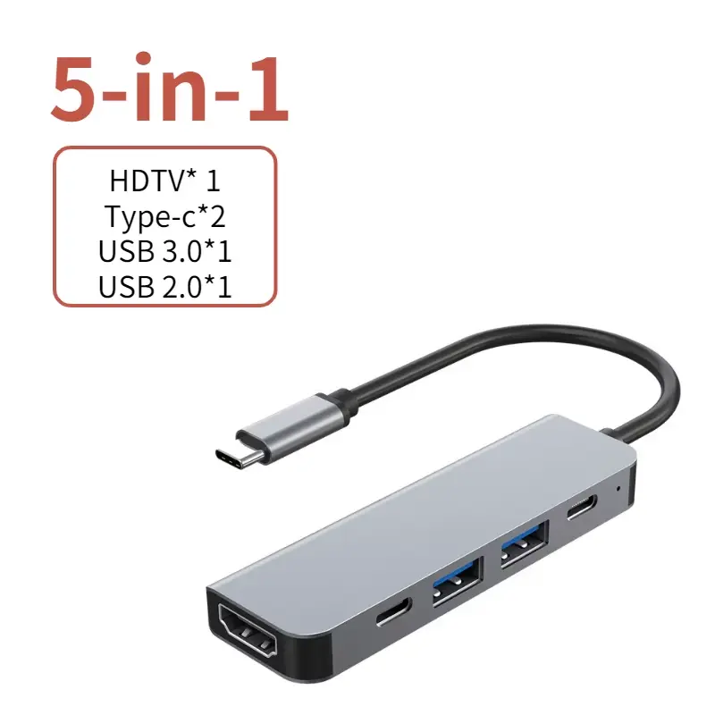 USB C Hub to 4K Hdmi-Compatible USB 3.0 2.0 Type C PD Charging Dock for Macbook Ipad Samsung S10 Dex TV Mouse Keyboard U Disk DIXSG