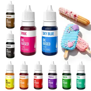 Oil Based Food Coloring 10×35 Fl. Oz Bottles Set Mother's day，Birthday for Chocolate Covered Treats,Melts,Edible Food Dye for Cake Decorating Cookies Icing Fondant Meringues Baking Nata
