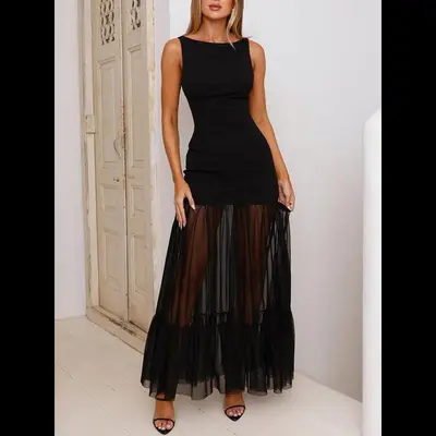 Danika Mesh Midi Dress Fashion Nova TikTok Shop
