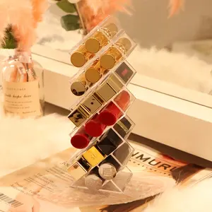 Creative multi-layer 16-section lipstick storage box | Transparent makeup storage box, suitable for girls and women, suitable for desktop use, is an ideal gift for Valentine's Day, Christmas, Thanksgiving, Black Friday, Chinese New Year, and suitable for