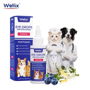 60ml Wellix Pet Eye Drops – Blueberry Soothing Formula for Allergy & Irritation