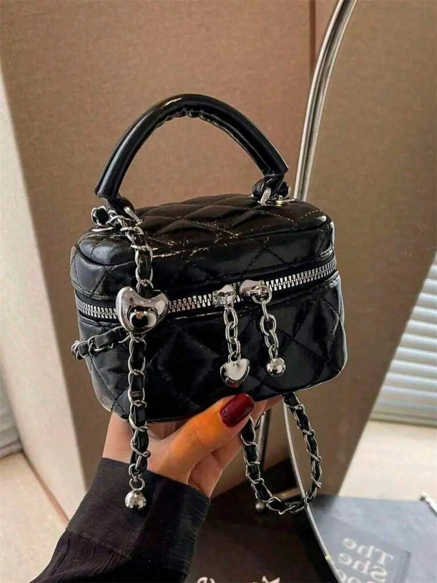 HAILIAN New Fashion Classic Multifunctional PU Waterproof Fabric Quilted Women's Handbag, Gift